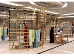 日照化妆品展柜制作彩妆柜台护肤品面膜展柜服装展柜童装展柜厂图5