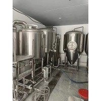 500升小型精酿啤酒设备酒馆自动化啤酒生产设备