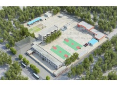 商洛建筑外立面效果图制作|外墙石材真石漆|门头装饰效果图表现图3
