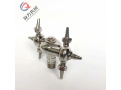 牛角清洗器，不锈钢卫生级 内丝/外丝/快装牛角循环洗罐器图4